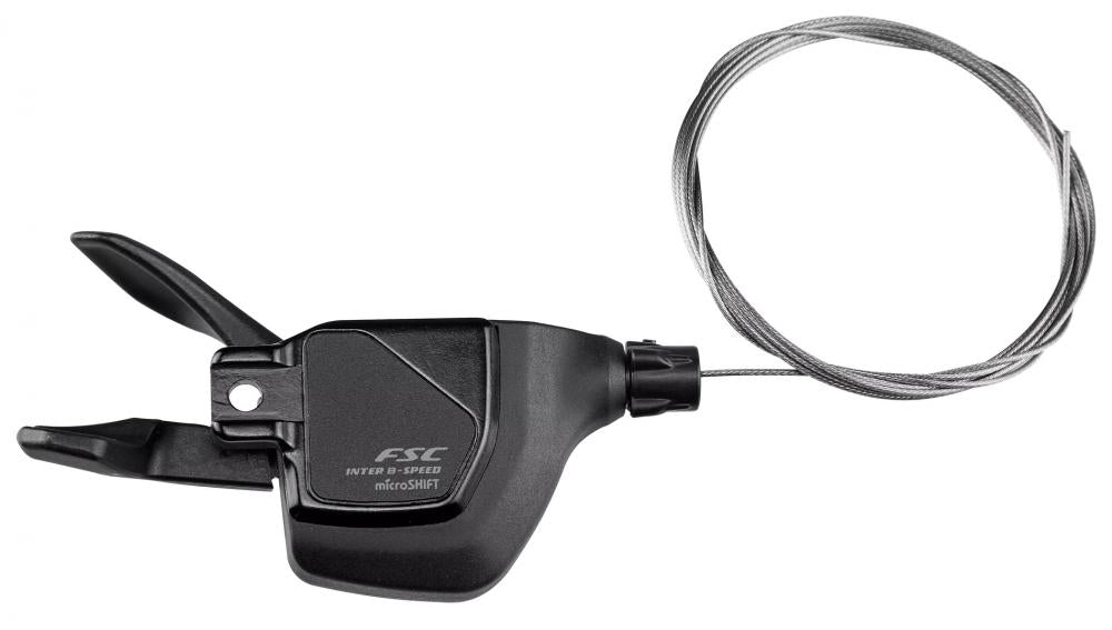 MICROSHIFT Schaltbremshebel SHF MICROSHIFT - FLOW-SET CONTROL (FSC) SL-SCN08 8-SPD. REAR SHIFTER W/ 2140MM LENGTH SHIFT CABLE (SHIMANO COMPATIBLE) - Schaltwerk