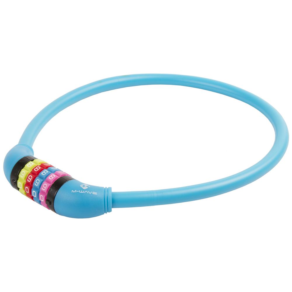 M-Wave Kombinations Kabelschloss D 12.6,5 S L=650mm Ø=12mm blau