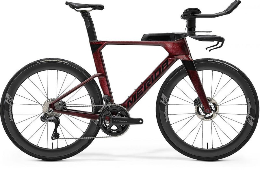 Merida TIME WARP TRI Limited IV1 XS BURGUNDY RED(BLACK) - aerodynamisches Triathlon-Zeitfahrrad