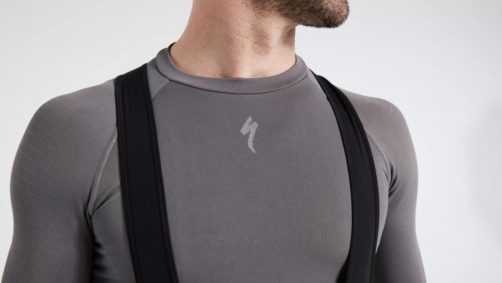 SEAMLESS BASELAYER LS MEN GRY S/M - Nahtlose Funktionsunterwäsche Herren Langarm Grau - Bekleidung