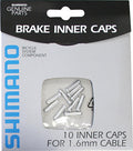 Shimano Original Bremszug-Endkappen für 1,6mm Kabel, 10 Stück.