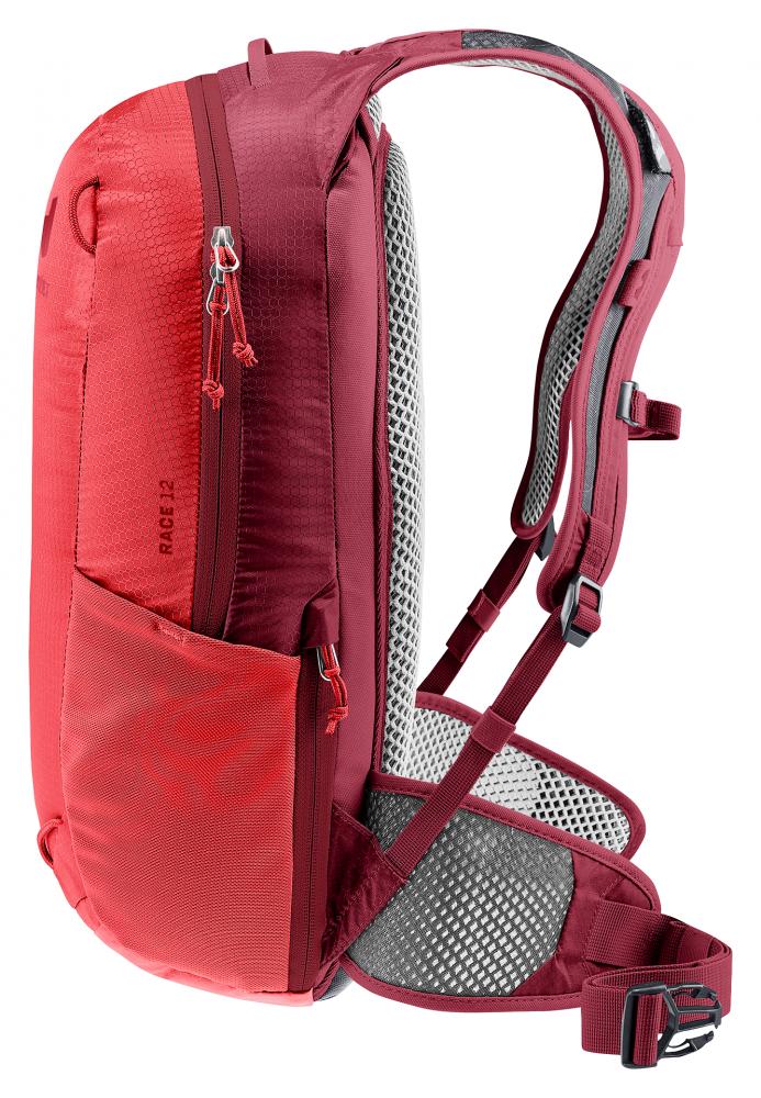 Deuter Race 12 Fahrradrucksack 12 Liter Rot - Leichter stabiler Rucksack für MTB & Rennrad