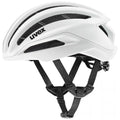 uvex surge Rennradhelm white matt 59-61cm, aerodynamisch optimiert, herausragende Belüftung, Brillengarage, mit Team Intermarché-Wanty entwickelt, optionales Aero-Cover