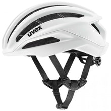 uvex surge Rennradhelm white matt 59-61cm, aerodynamisch optimiert, herausragende Belüftung, Brillengarage, mit Team Intermarché-Wanty entwickelt, optionales Aero-Cover