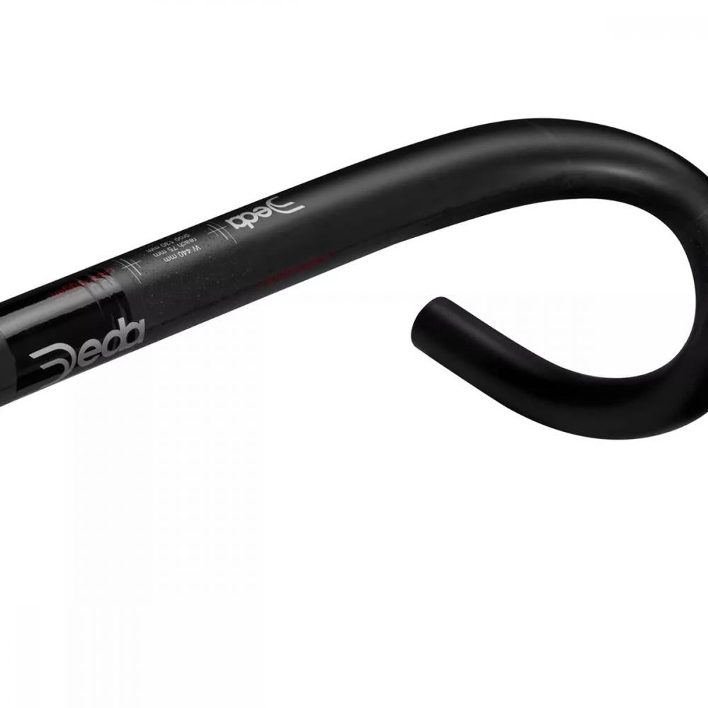 Deda Elementi Lenker Superleggera Carbon 46 Zentimeter - Rennradlenker aus HR40 Carbon, RHM Form, 31,7 Millimeter Klemmung, Reach 75 Millimeter, Drop 130 Millimeter