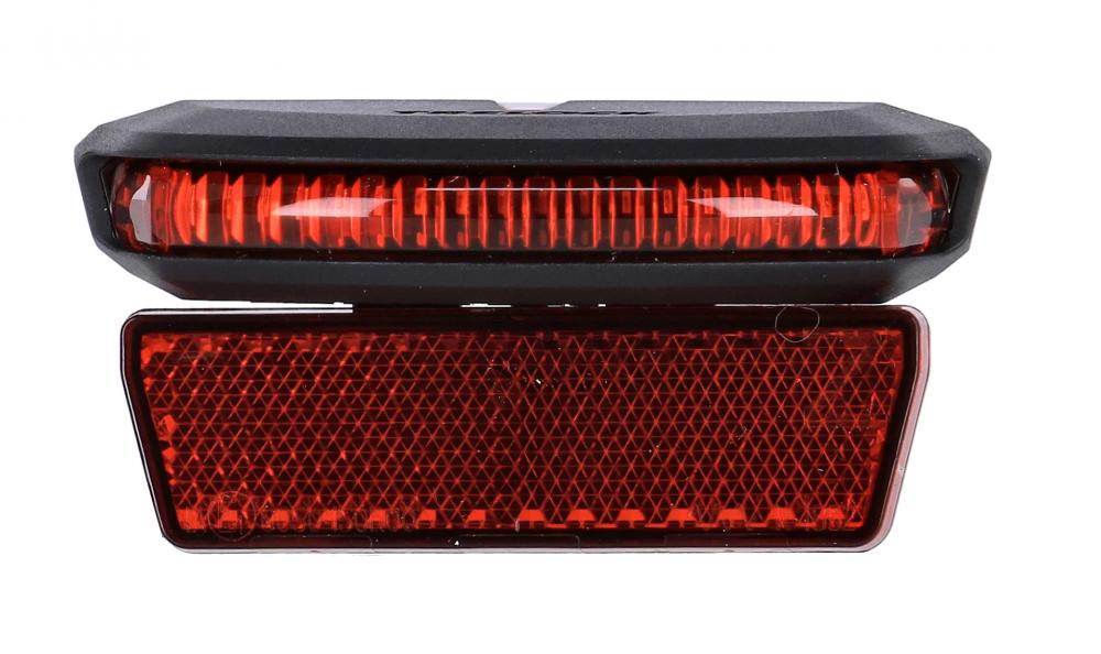 Trelock LS 654 COB Line E-Bike-Rücklicht mit Bremslichtfunktion, COB-LEDs, Multi-Lens-Technologie, 612V, 50mm Montage, StVZO-zertifiziert, 600m Sichtbarkeit