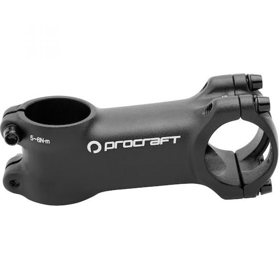 Procraft Comp II Vorbau 7° / 60 mm 31,8 mm Schwarz - Formschöner Fahrradvorbau aus Aluminium