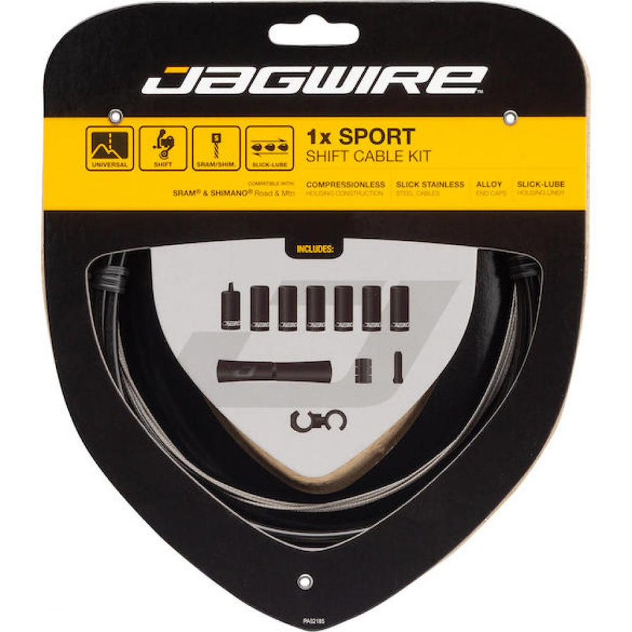 Jagwire Schaltzugset Road & Mountain Sport Universal Schwarz - präzise Schaltperformance