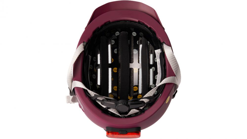 Thousand Chapter Fahrradhelm Deep Burgundy S 54-57 cm MIPS - sicherer Urban-Helm mit Belüftung, Magnetverschluss und abnehmbarer Rücklicht-Halterung