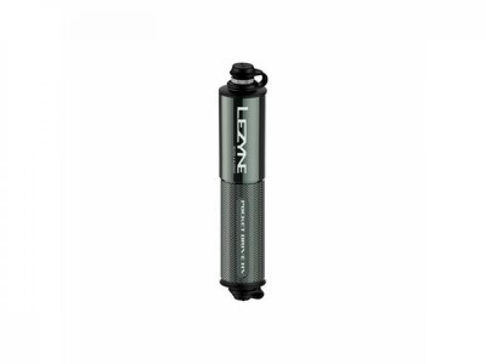 LEZYNE, Pumpen, Minipumpe, Pocket Drive HV CNC, hellgrau-glänzend, 90PSI, 1,4cm