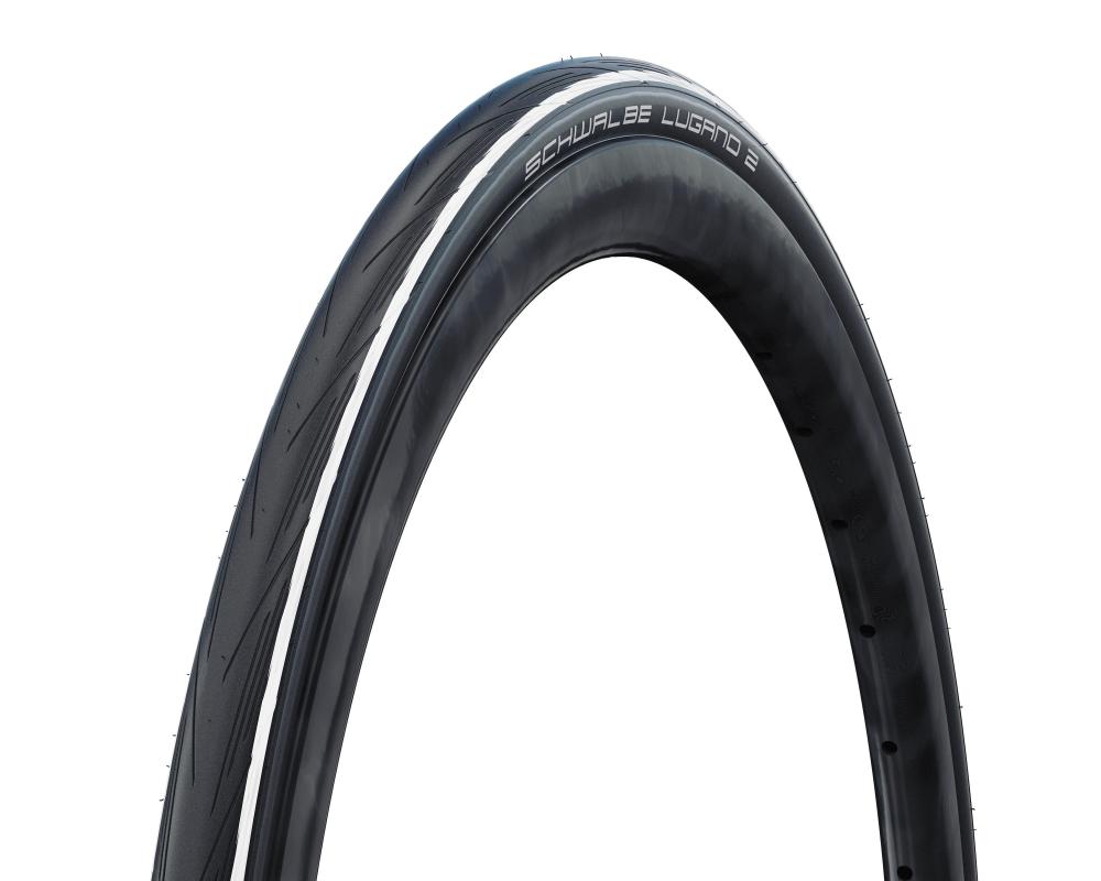 Schwalbe Reifen LUGANO II 700x25C ETRTO 25-622 SiC K-Guard Active Line Tube HS471