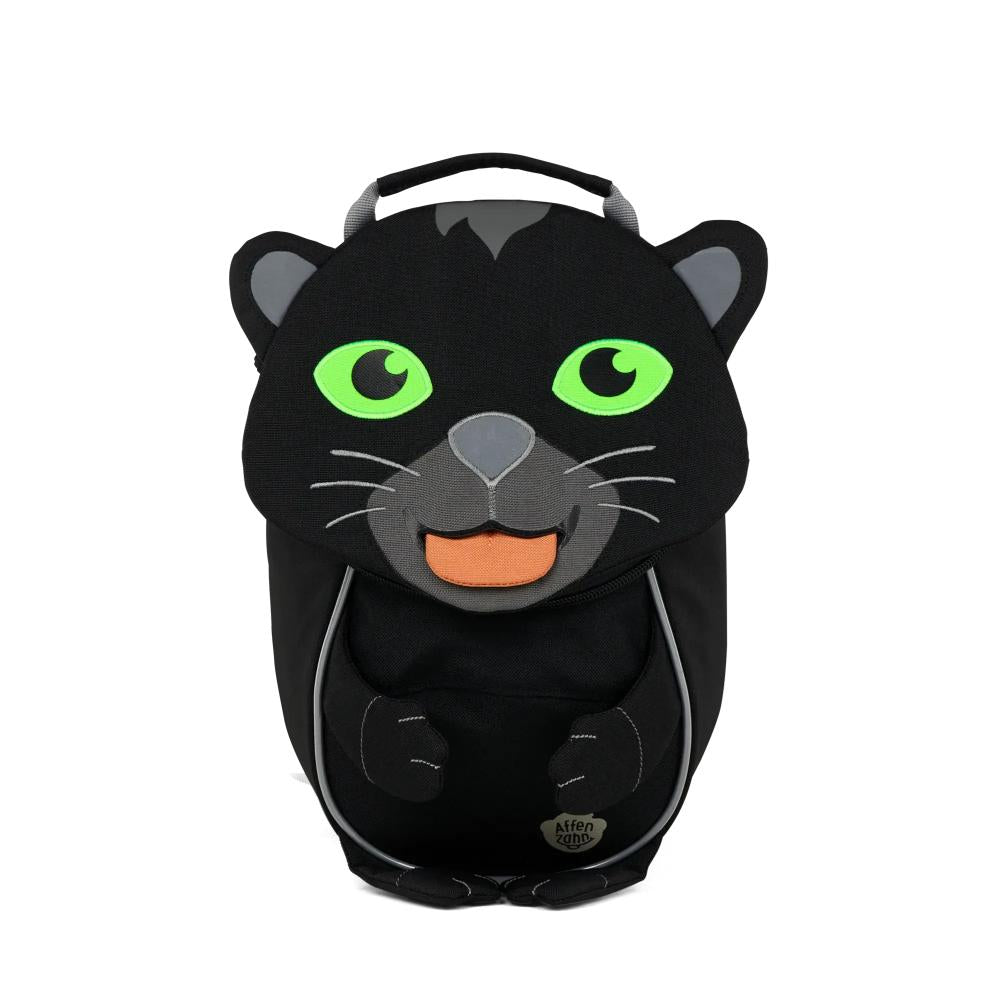 Affenzahn Kinderrucksack Kleiner Freund Panther, 4 Liter, 250g, 17x11x25cm, recyceltes PET, höhenverstellbarer Brustgurt, Reflektoren, …