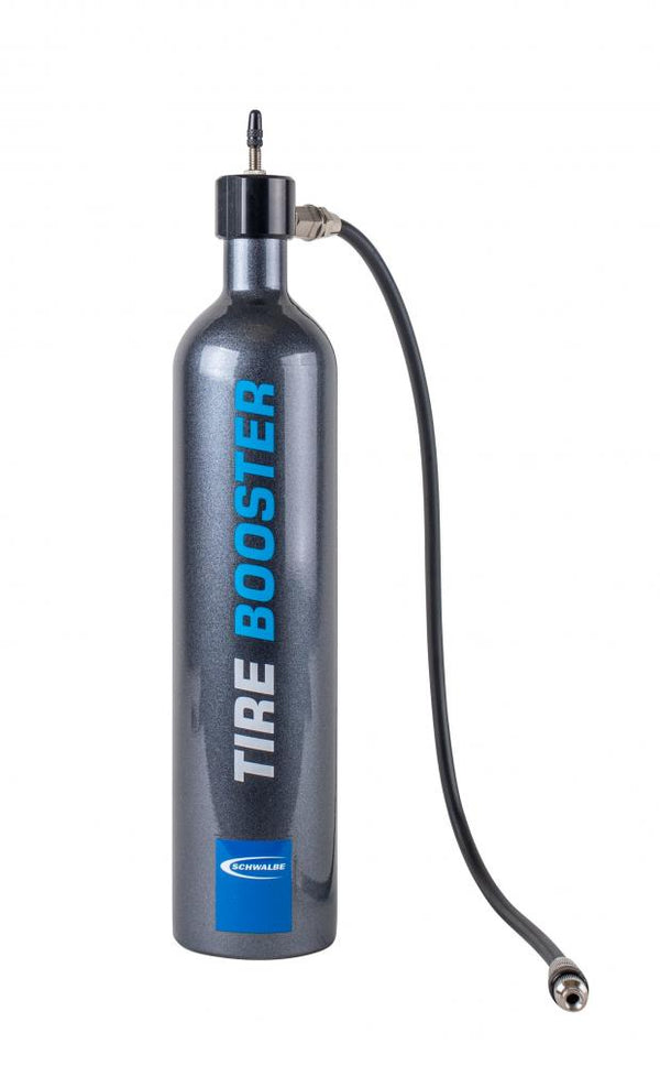 Schwalbe Tire Booster Tubeless-Inflator, 1,15&#8239;l, max. 11&#8239;bar, Aluminium, für SV-Ventile