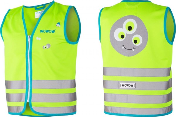 Wowow Sicherheitsweste Crazy Monster Jacket für Kinder Größe M grün