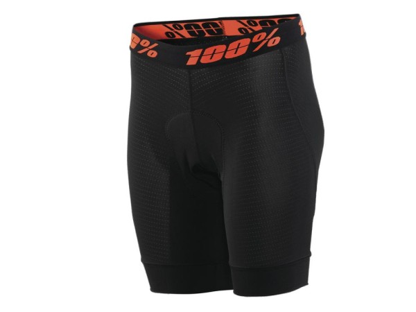 100% Crux Youth Liner Shorts, black, 26zoll