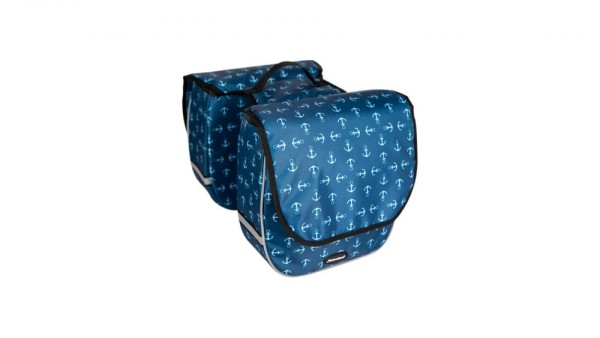 HABERLAND KINDER DOPPEL- TASCHE TRENDY,BLAU/ANKER