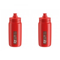 Elite 2 x Trinkflasche Fly 550 ml rot/bordeaux