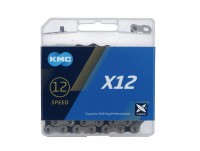 Kette KMC X12 silber schwarz für 12-fach 126-Glieder 