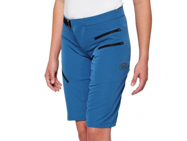 100% Airmatic Womens Shorts, Slate Blue, M