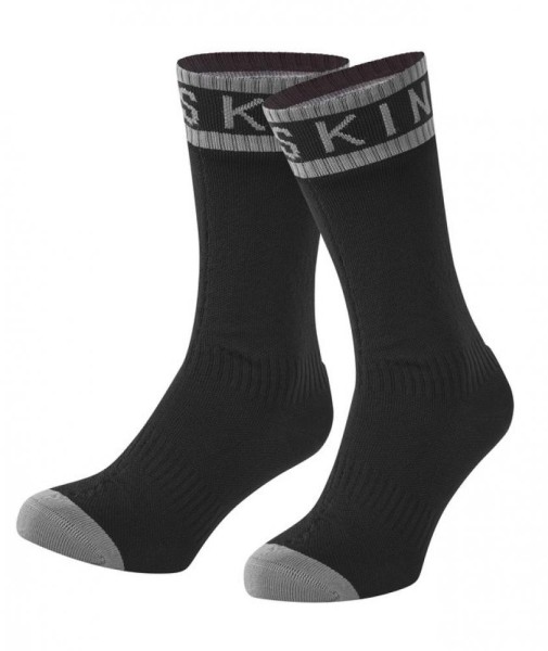 Socken SealSkinz Scoulton schwarz/grau, Gr. M
