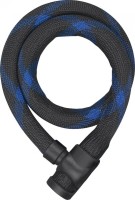 Abus Spiralkabelschloss IVERA Cable 7220 Security Level 6 Farbe schwarz/blau Länge 85 cm 