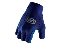 100% Sling Women's Short Finger Gloves, navy, M