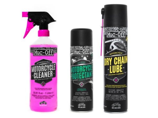 Muc Off Motorcycle Clean Protect Lube Kit