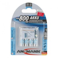 Akku Ansmann Micro 800mAh NiMH, 1,2V, AAA, 4er-Set