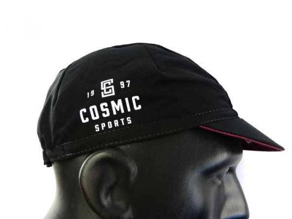 Cosmic Sports X Knog Fahrrad Cap schwarz burgunderrot weiß