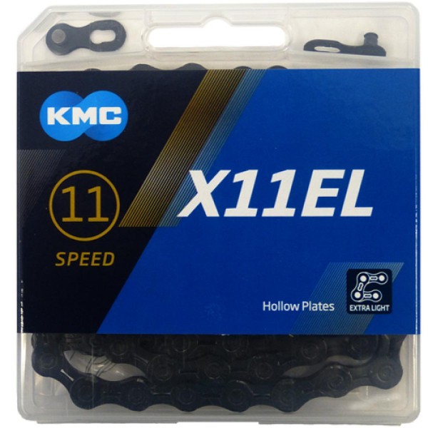  Kette KMC X11EL schwarz Tech, für 11-fach, 118-Glieder Farbe schwarz