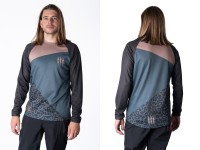 Muc Off Long Sleeve Riders Jersey Grey Stone Leopard S