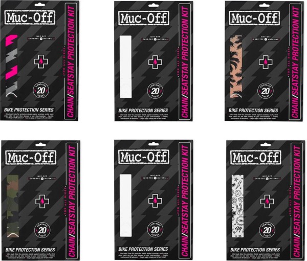 Muc Off Chainstay Protection Kit, camo black/green