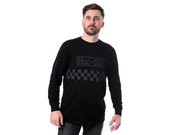 Muc Off Moto Long Sleeve Mesh Jersey, black, XL