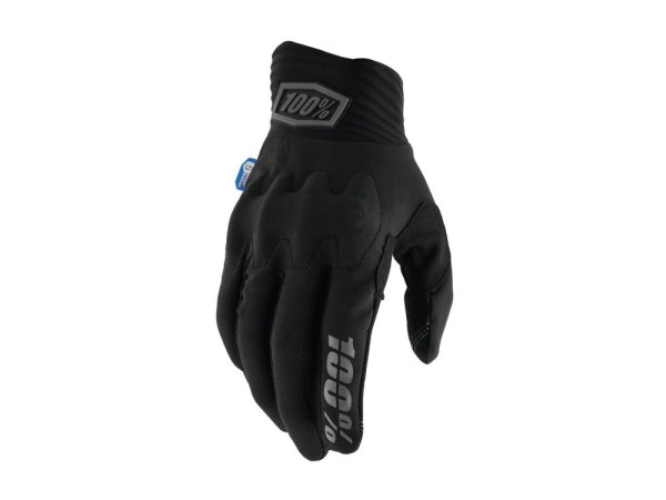 100% Cognito Smart Shock Gloves, black, M