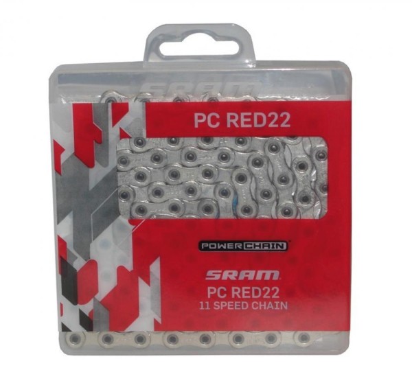 SRAM Kette PC RED 22 11-fach, inkl. PowerLock, 114 Glieder 