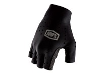 100% Sling Women's Short Finger Gloves, black, S