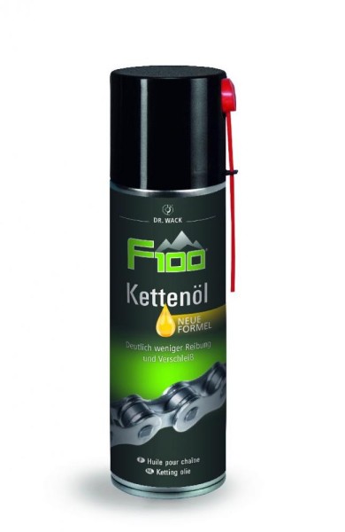 F100 Premium Fahrradpflege, Schmier-/Pflegemittel, Kettenöl, 300ml, in Aerosoldose, NEUE Formel