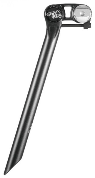 Ergotec Patentsattelstütze Futura vertikal-verst &#216; 27,2mm 400mm  schwarz Alu