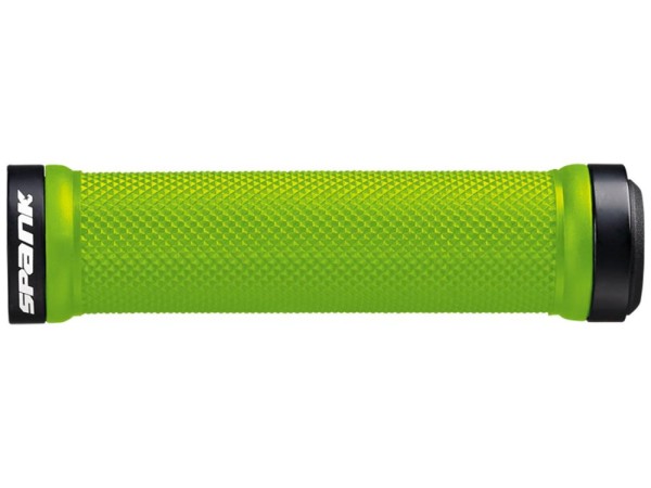 Spank Lock-On grip Spoon w/ two alloy endrings full color, green, unis