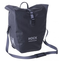 Fahrrad-Gepäcktasche Hock Rain-Pack schwarz/grau
