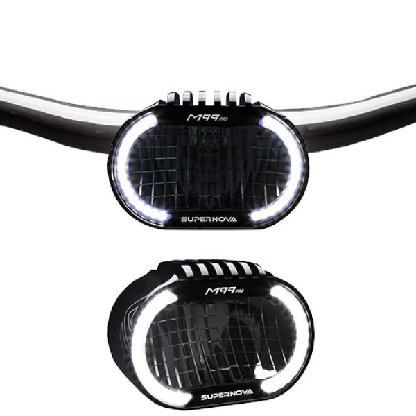 E-Bike-Scheinwerfer, Supernova, LED, schwarz, Stvzo