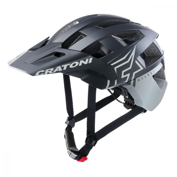 Cratoni Helm AllSet Pro MTB schwarz/grau matt Gr. M/L 58-61 cm