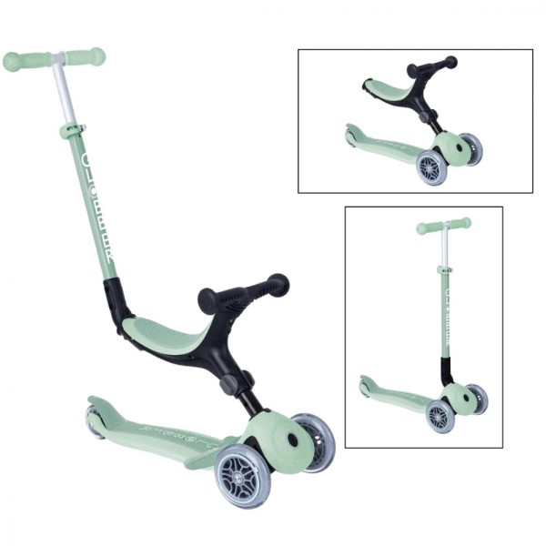 Globber Scooter Go-Up Foldable Plus Eco pistazie, 120/80mm