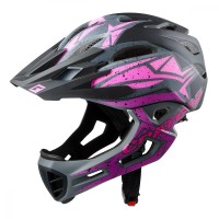 Cratoni Helm C-Maniac Pro MTB schwarz/pink/lila matt Gr. M/L 54-58 cm