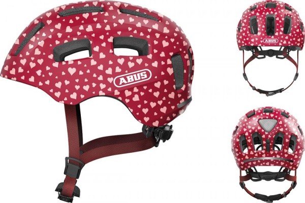  Abus Kinderhelm Youn-I 2.0 cherry heart Gr. S 48-54cm