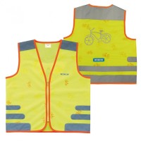 Sicherheitsweste Wowow Nutty Jacket für Kinder gelb mit Refl.-Streifen - Größe: L