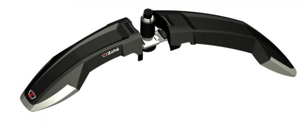 VR-Steckblech Deflector FM60 26"/27,5,29 schwarz/grau ca. 60-73mm mit Spoiler Schutzblech Universell