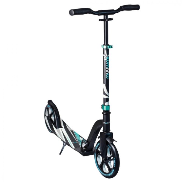 Muuwmi Aluminium Scooter Pro schwarz türkis 230/205mm