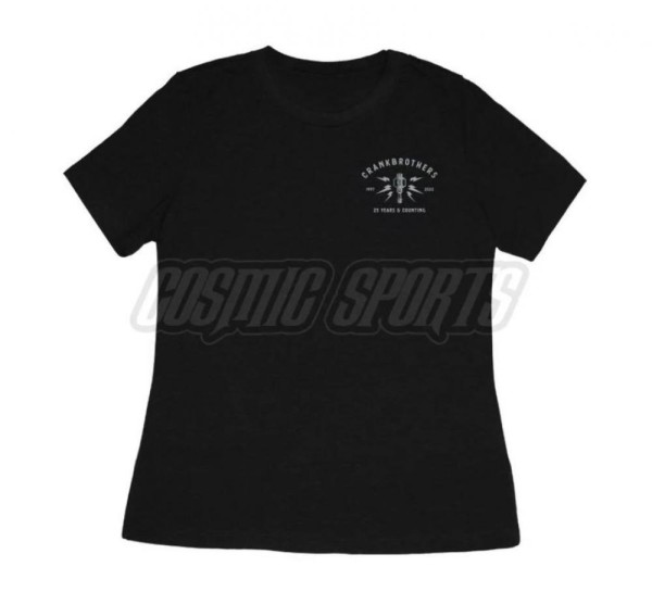 Crankbrothers T-Shirt 25th Anniversary Edition Damen Größe S schwarz-hellgrau