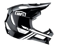 100% Trajecta helmet w/Fidlock, black/white, M